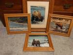 4 framed nature prints