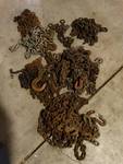 Misc. lot of Chains & Hooks