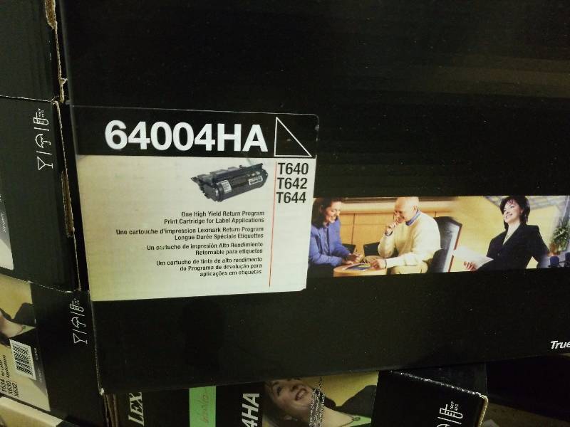 lot 5636 image: Lexmark Compatible T640642644 Labels Applications Toner Cartridge (21000 Page Yield) (64044HA)