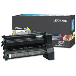 lot 5676 image: Lexmark Compatible C780782 Yellow Toner Cartridge (10000 Page Yield) (C780H1YG)