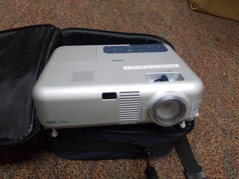 lot 5681 image: NEC projector with case