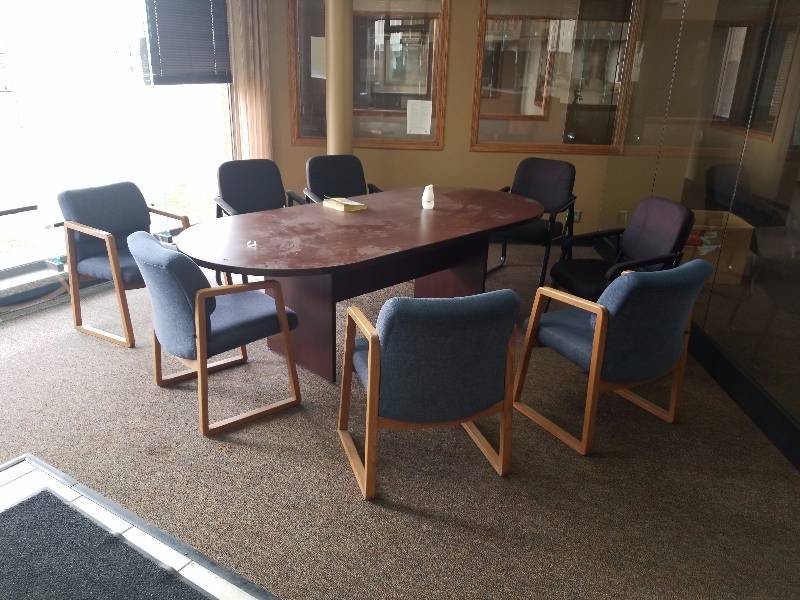 lot 5696 image: Conference table and chairs