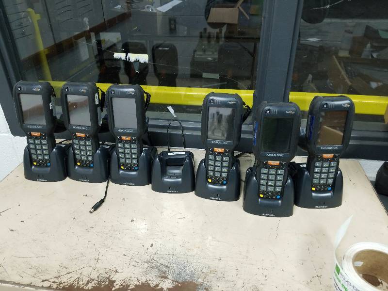lot 5742 image: Lot of 6 data logic inventory scanners