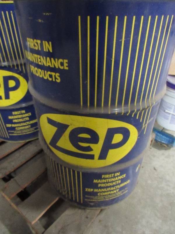 lot 1293B image: Unopened Barrel Of Zep Floor Sealer