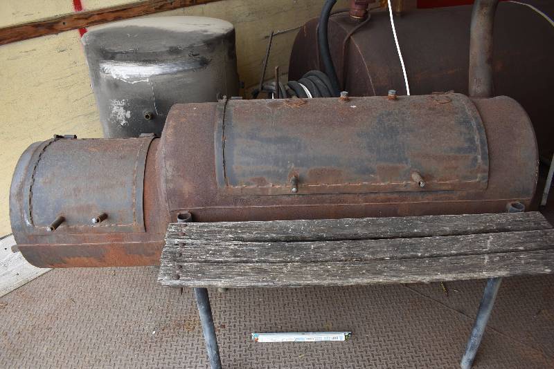 lot 1347 image: Homemade Custom BBQ Smoker