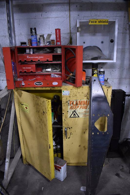 lot 1399 image: 2 Door Hazardous Material Cabinet