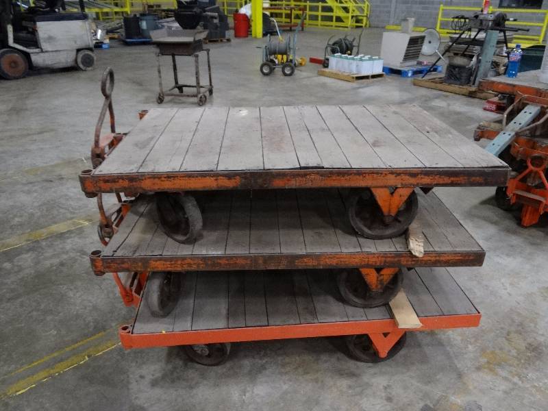 lot 1449 image: Lot Of (3) Vintage Style Trolly Carts