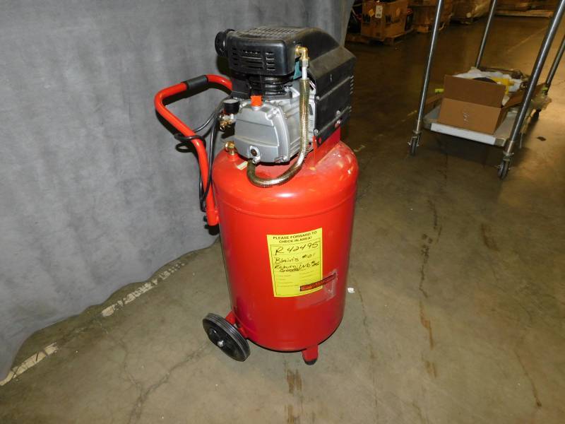 lot 6707 image: PowerPro 22201 20-Gallon Vertical Tank Air Compressor