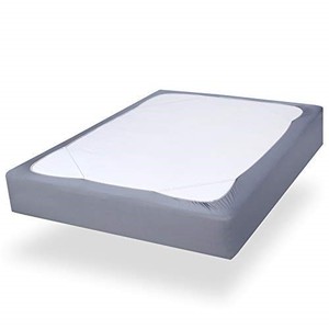 lot 30600 image: Box Spring Cover Queen Size, Alternates for Bed Skirt, Smooth and Elastic Woven Material Wrap Around 4 Sides of The Box Spring, Wrinkle & Fading Resistant, Washable, Dustproof, Gray
