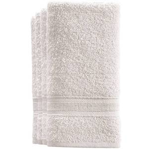 lot 30608 image: Cotton Fingertip Towels Set - 4 Pack Ivory Lace Highly Absorbent, Soft Feel Fingertip Towels 11x17