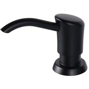 lot 30624 image: GAGALIFE Built in Sink Soap Dispenser or Lotion Dispenser for Kitchen Sink, Matte Black ABS Pump Head, with 13 Ounce PET Large Soap Bottle