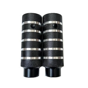lot 30625 image: SZWEDI BMX Pegs 2PCS Aluminum Alloy for BMX Stunt Pegs BMX Accessories Anti-Skid Bicycle Pegs Fit 38 inch Axles 110x38mm (Black)