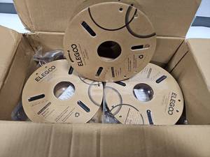 lot 30654 image: ELEGOO PLA Plus Filament 1.75mm Black 4KG, PLA Tougher and Stronger 3D Printer Filament Pro Dimensional Accuracy - 0.02mm, 2 Pack 1kg Spool(2.2lbs) Fits for Most FDM 3D Printers