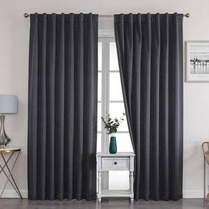 lot 30666 image: OWENIE Lucey Charcoal Grey 100% Blackout Curtains for Bedroom 96 Inches Long 2 Panels, Moroccan Lattice Jacquard Geometric Trellis Energy Savings Curtains Blackout Drapes for Living Room, 52 Wx96 L