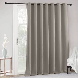 lot 30668 image: RYB HOME Sliding Glass Door Curtains for Patio, Blackout Thermal Insulating Privacy Vertical Blinds for Large Window Living Room Bedroom Drop Cloth Closet Divider, W 100 x L 84 inches, Sand