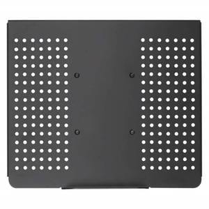 lot 30684 image: WALI Laptop Holder Tray for 1 Notebook up to 17 inch, Mount Adapt to Mounting Holes 100 mm, 22 lbs Capacity with Vented Cooling Platform Stand (MLP01)
