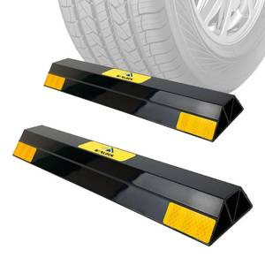 lot 30696 image: ROBLOCK 16 Heavy Duty Parking Aid with 1.8 Inch Higher Design, Car Parking Stopper for Garage 2 PCS, Parking Aids Protects Car, Parking Gadgets Easy to Install 2 Packs, 16 L x 3.7 W x 1.8 H