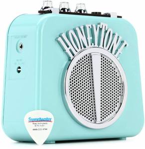 lot 30736 image: Danelectro Electric Guitar Mini Amplifier, Aqua (N10A)