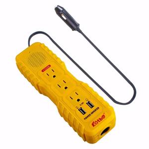 lot 30743 image: KATBO Car Power Inverter DC 12V to AC 110V with Cigarette Lighter Adapter and Dual USB Port 4.2A high-Speed Charger