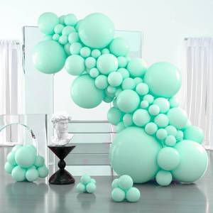 lot 30757 image: PartyWoo Mint Balloons, 127 pcs Mint Green Balloons Different Sizes Pack of 36 Inch 18 Inch 12 Inch 10 Inch 5 Inch Pastel Turquoise Balloons for Balloon Garland or Arch as Party Decorations, Mint-Q03