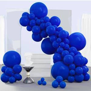 lot 30768 image: PartyWoo Persian Blue Balloons, 140 pcs Dark Blue Balloons Different Sizes Pack of 18 Inch 12 Inch 10 Inch 5 Inch Blue Balloons for Balloon Garland or Balloon Arch as Party Decorations, Blue-Y59