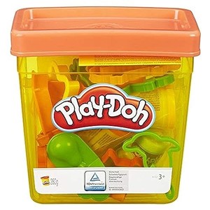 lot 30775 image: Play-Doh Fun Tub Playset, Starter Set for Kids with Storage, 18 Tools, 5 Non-Toxic Colors, Preschool Toys, Ages 3 (Amazon Exclusive)