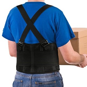 lot 30787 image: Back Brace Lumbar Back Support Belt for Women and Men - Lower Back Pain Relief - Removable Adjustable Straps for Heavy Lifting Safety, Injury Recovery, Moving and Warehouse Jobs 3XL4XL(45-53)