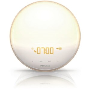 lot 30817 image: $$ Philips Wake-up Light with Colored Sunrise Sunset Simulation and New PowerBackUp Feature HF352060 - Retail $149.99