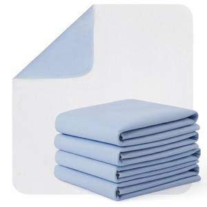 lot 30888 image: BHVESLL Washable Incontinence Bed Pad, 36x38 Inch-4 Packs Reusable Bed Underpads, Waterproof Bed Pad with Better Liquid Absorption Perfect for Kids, Adults, Elderly, and Pets