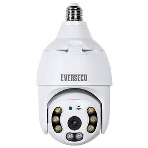 lot 30898 image: EVERSECU 2K 4MP Light Bulb Security Camera, Outdoor Waterproof, 360° View, 2.4G WiFi&ampWireless, Motion Detection, Auto Tracking, 2 Way Audio, Color Night Vision, Work with Alexa Google, Siren Alarm