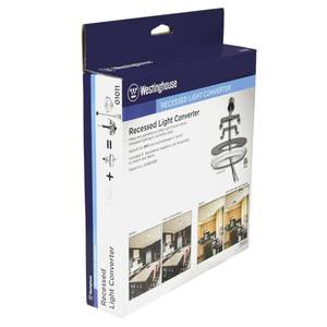 lot 30916 image: Westinghouse Lighting 0101100 Recessed Light Converter, 1, Finished White