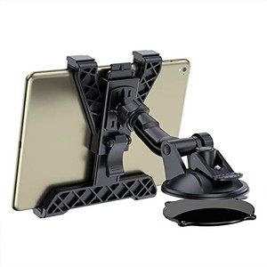 lot 30934 image: OHLPRO Tablet Holder for Car Dashboard, Universal iPad Mount for Truck Windshield Suction Cup Car Holder with Large Clamp for All 6-10.5 Apple iPad Samsung Galaxy Tab Tablet, Black