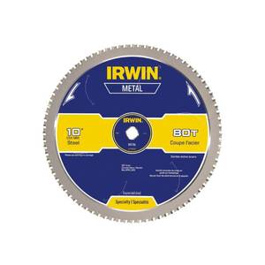 lot 30946 image: IRWIN Tools Metal-Cutting Circular Saw Blade, 10-inch, 80T (4935561)