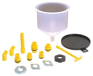 lot 30949 image: Lisle 24680 Spill-Free Funnel, Standard Adapters, 11 x 7 x 7 inches