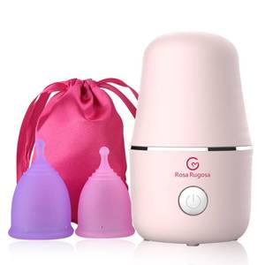 lot 30953 image: ROSA RUGOSA� Menstrual Cup Steamer, Portable Menstrual Cup Wash Kit, Comes with Two Reusable Period Cup, High Temperature, Great Partner for Women Travel