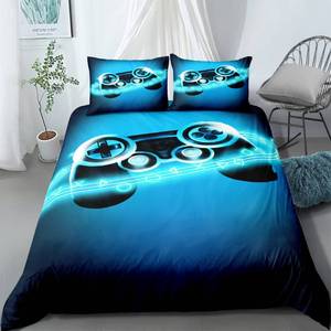 lot 30984 image: AY-FSshine Gaming Bedding Sets Gamer Room Decor Gamer Comforter Cover for Boys Girls Kids Teens Video Games 2 Piece Twin Size Bed Set-Includes 1 Duvet Cover & 1 Pillowcases(No Comforter)