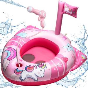 lot 31012 image: HopeRock Unicorn Pool Floats for Kids and Toddlers,with Water Gun, Pool Toys for 3-8 Years Old Girls and Boys, Inflatable Swimming Pool Toys