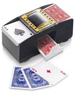 lot 31015 image: ARTISHION Automatic Card Shuffler - 1-2 Deck, Poker Shuffler Machine, Casino Card Electric Shuffler, Lower Noise Playing Card Shuffler for UNO, Phase 10, Poker Skip Bo Card Games, Sleeved Card