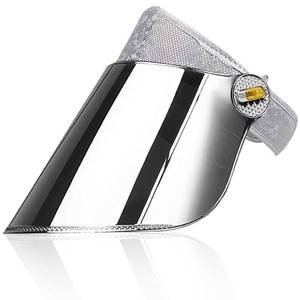 lot 31033 image: WAYCOM Sun Cap, Sun Visor Hat Silver&White - UV Protection Hat -Premium UPF 50 Hat for Hiking, Golf, Tennis, Outdoors (White & Silver)