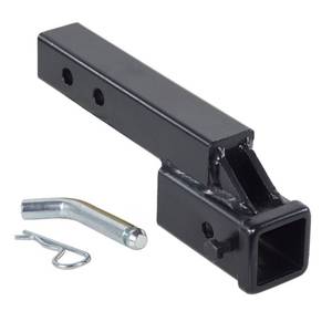 lot 31065 image: REYSUN 864121 Trailer Hitch Riser with 2.25 inch RiseDrop for 2 inch Receiver Hitch Extension, Solid Shank, Hitch Pin Kit Included
