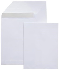 lot 31075 image: Amazon Basics Catalog Mailing Envelopes, Peel and Seal, 9x12 Inch, White, 250-Pack