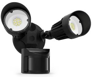 lot 31082 image: JJC LED Security Lights Motion Sensor Flood Light Outdoor Fixture,2000LM 27.5W(120W Equiv.) IP65 Waterproof,5000K Daylight White DLC & ETL Listed Outdoor Lighting Black (Not Solar Powered)