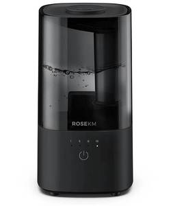 lot 31094 image: ROSEKM Humidifiers for Bedroom (1.1L), Small Cool Mist Humidifier for Home Plant and Baby Nursery, Quiet Ultrasonic Humidifier with 360° Nozzle, Auto Shut-Off, Filterless, Black