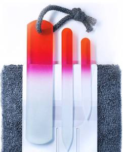 lot 31108 image: GLADZY Genuine Czech Glass Nail File Set - Callus Remover Foot Rasp, Double Sided Different Grit Surface, Professional Manicure and Pedicure Tools for Natural Nails, Nail Shaper, Ethically Made in EU