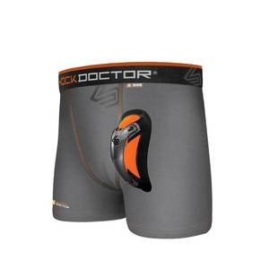 lot 31119 image: Shock Doctor Boys Ultra Pro Boxer Brief with Ultra Cup, Grey, Medium