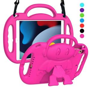 lot 31133 image: SUPLIK iPad 10.2 Case for Kids, iPad 9th8th7th Generation Case, iPad 10.2 202120202019 Protective Case with Shoulder Strap Handle Stand for Apple iPad 10.2 inch Model, Pink