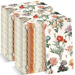 lot 31134 image: Floral Paper Napkins Watercolor Floral Guest Napkins Vintage Wild Flower Disposable Hand Towels Flower Decorative Paper Guest for Bathroom Wedding Birthday Party Baby Shower (200 Pieces)
