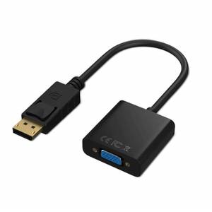 lot 31151 image: Cableader DP to VGA Adapter, Gold-Plated DisplayPort to VGA Converter Male to Female 1080P(Black)