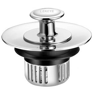 lot 31162 image: LEKEYE Shower Drain Hair Catcher  Bathroom Drain Stopper  Drain Plug with Filter Hair Catcher