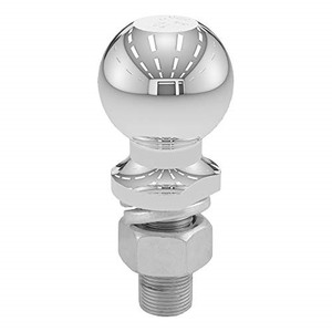 lot 31209 image: CURT 40007 Chrome Trailer Hitch Ball, 10,000 lbs, 2-516-Inch Diameter, 1 x 2-14-Inch Shank